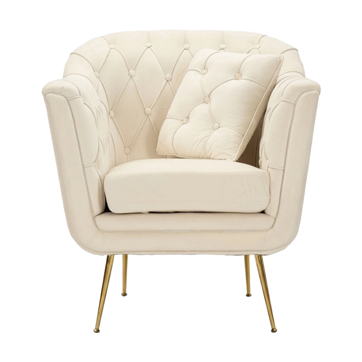 Budapest Upholstered Armchair with Cushion for Living Room — 3