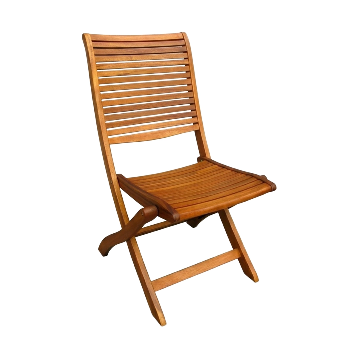 Riviera Folding Garden Chair in Solid Acacia Wood — 1