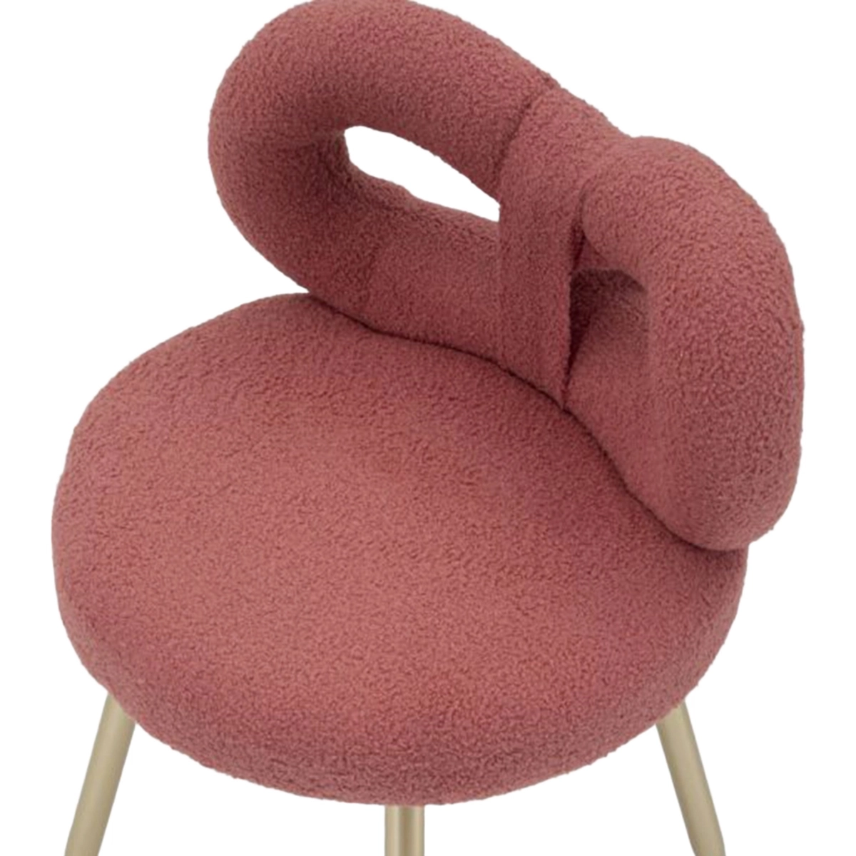 Modern Upholstered Bouclé Dining Accent Chair Mini Ilary — 3