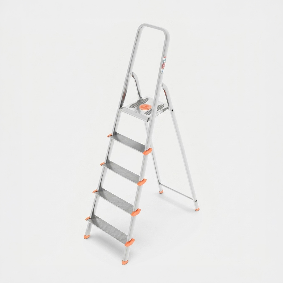 Scala pieghevole in alluminio antiscivolo Aluminum 5