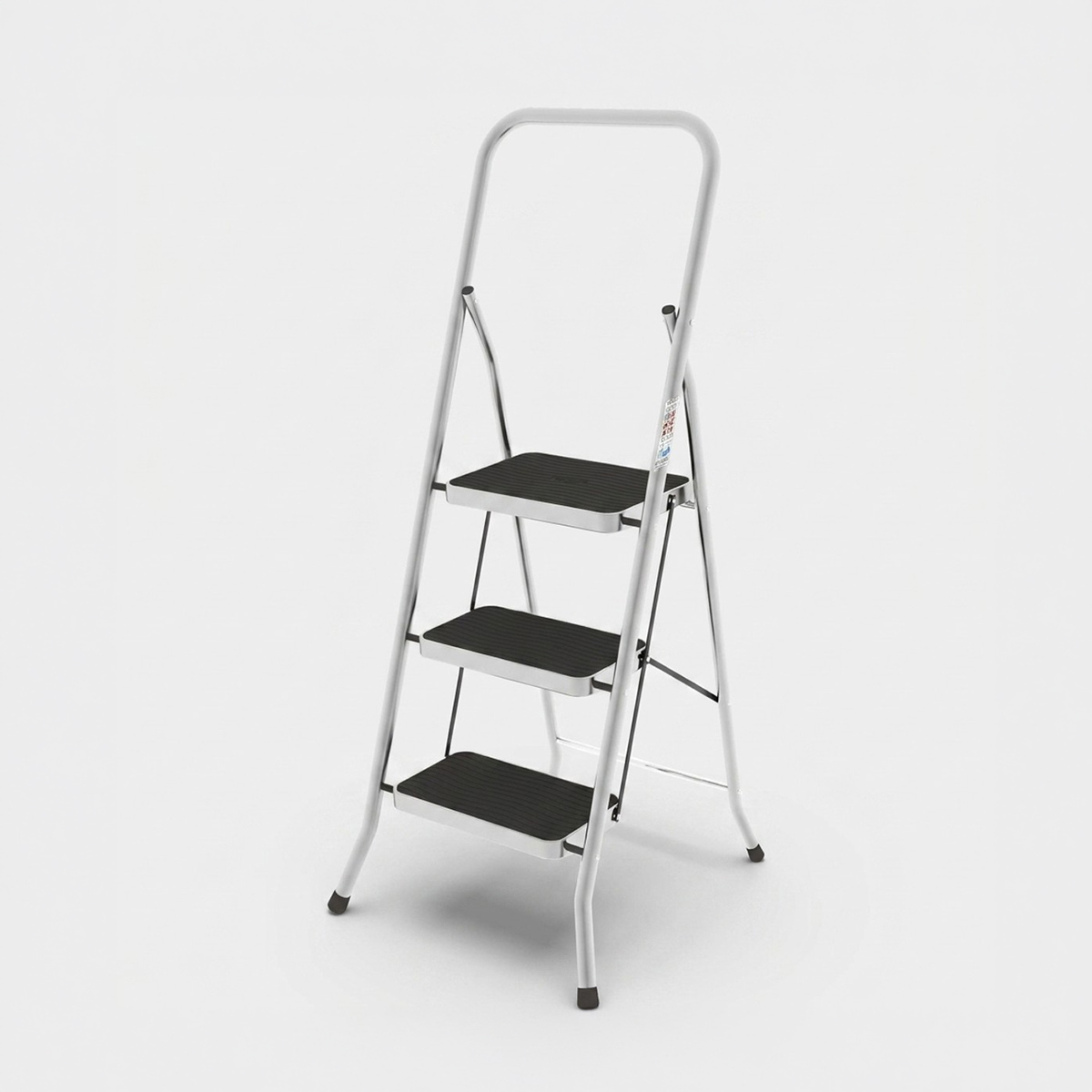 Sgabello in alluminio a 3 gradini con manico Security