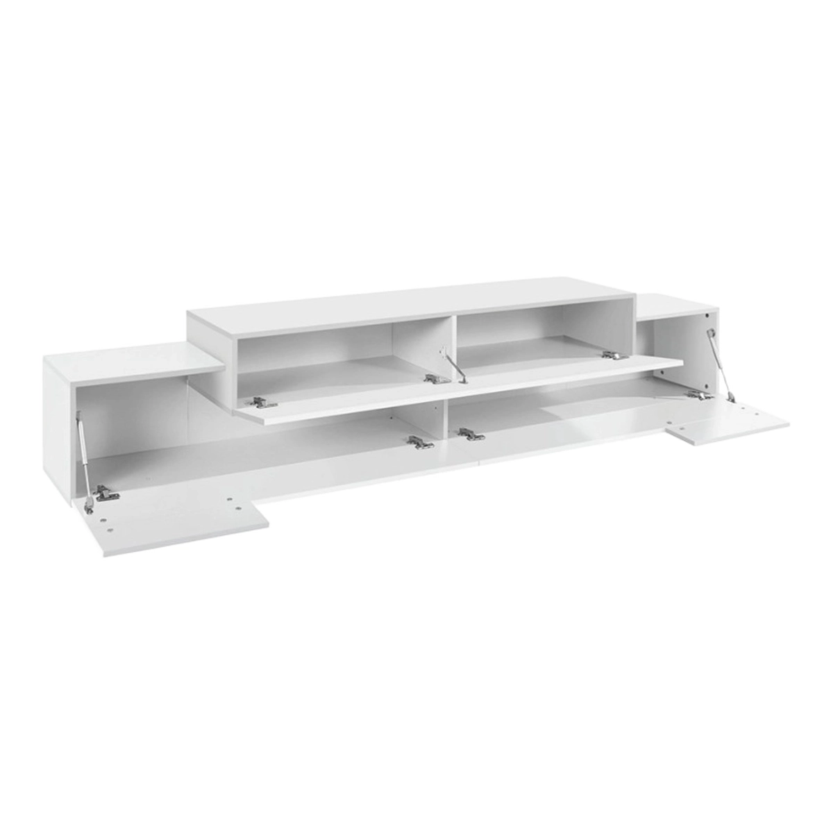 Modern 240cm TV Stand with 3 Drop-Down Doors Corona Low Bial — 8