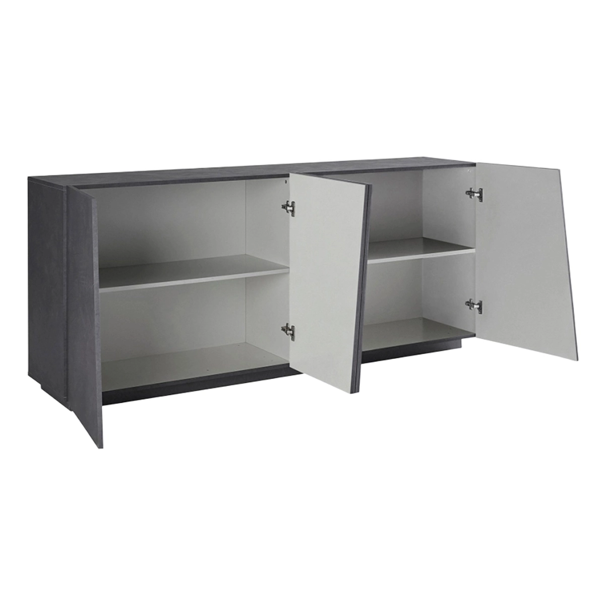 200cm Sideboard for Living Room or Kitchen with 4 Doors and 2 Compartments, Slate Grey – Vega Day — 5