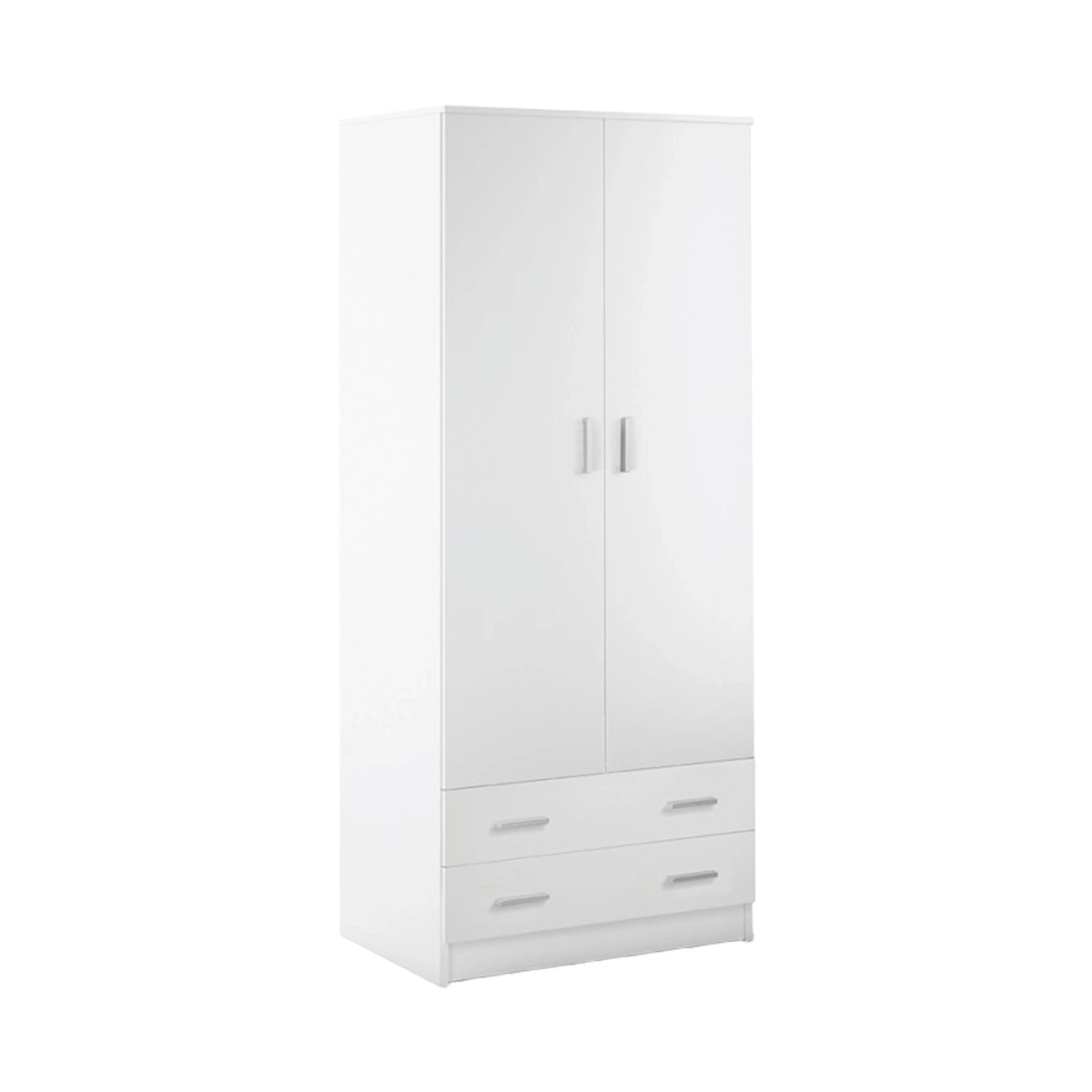 Modern 2-Door 2-Drawer Bedroom Wardrobe Closet Fanny — 2