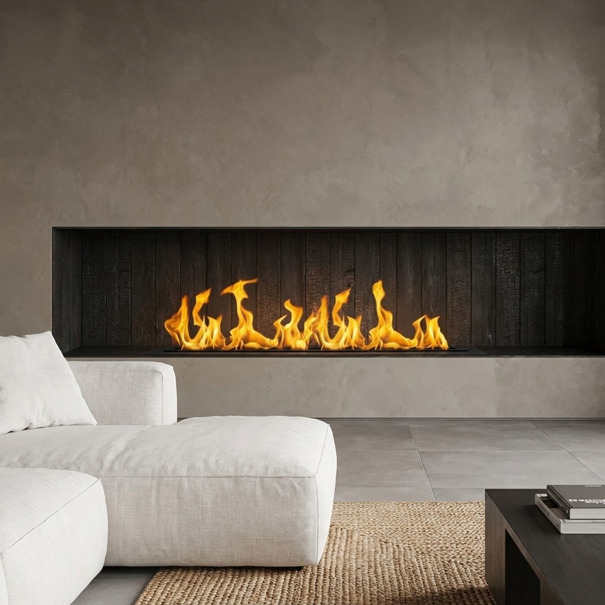 Smart built in bioethanol fireplace insert Divina Fire Prosmart70 — 2