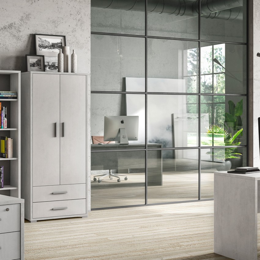 Multi-purpose 2-door cabinet 5 compartments 2 drawers Blume Sarmog — 5