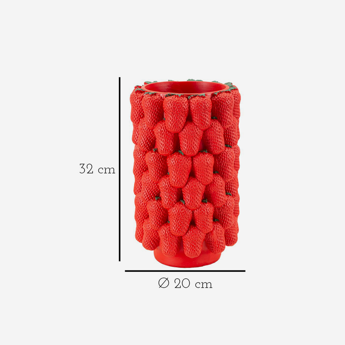 Strawberry Indoor Decorative Resin Vase Mauro Ferretti — 6