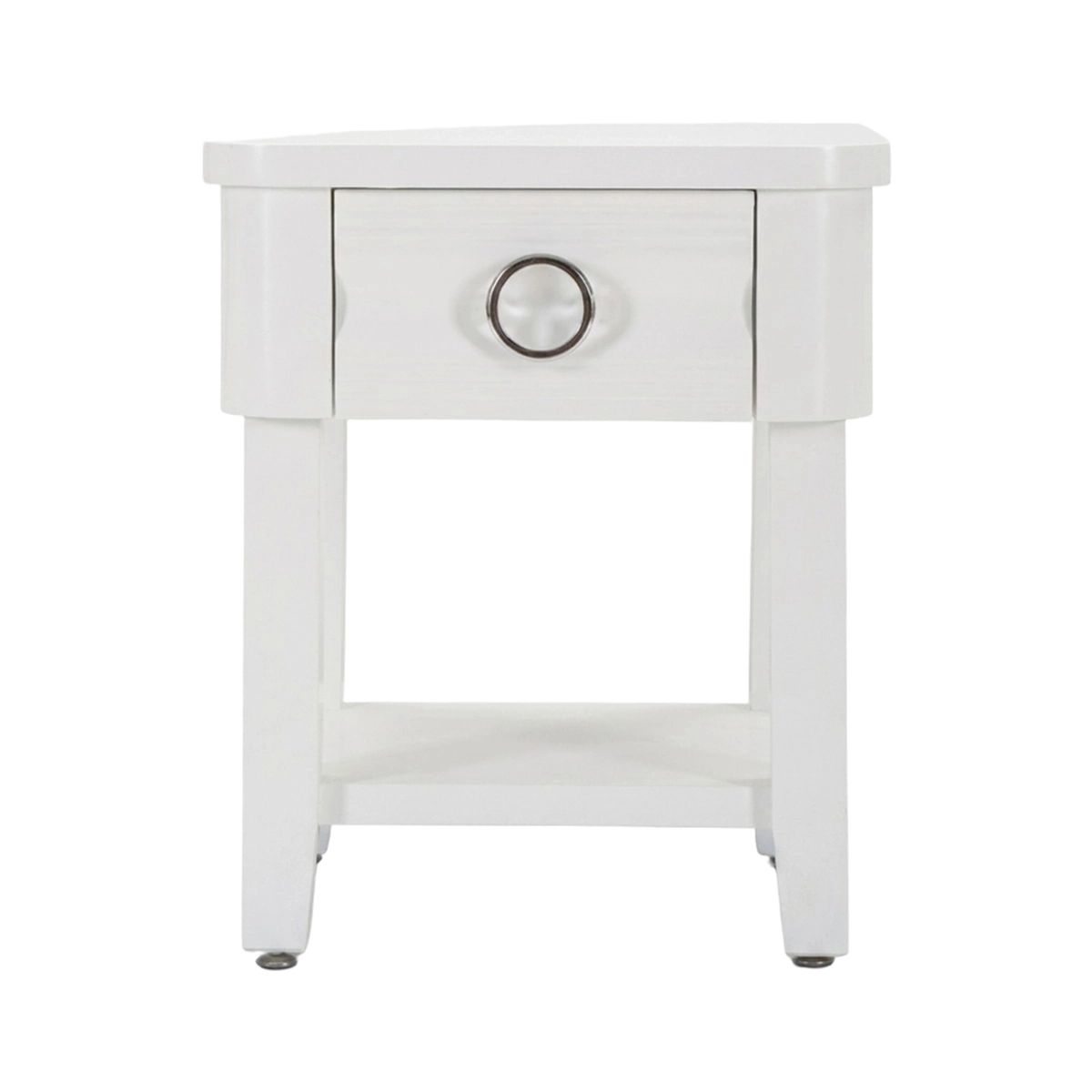 Shine Wooden Bedside Table with Drawer and Shelf - Mauro Ferretti — 5