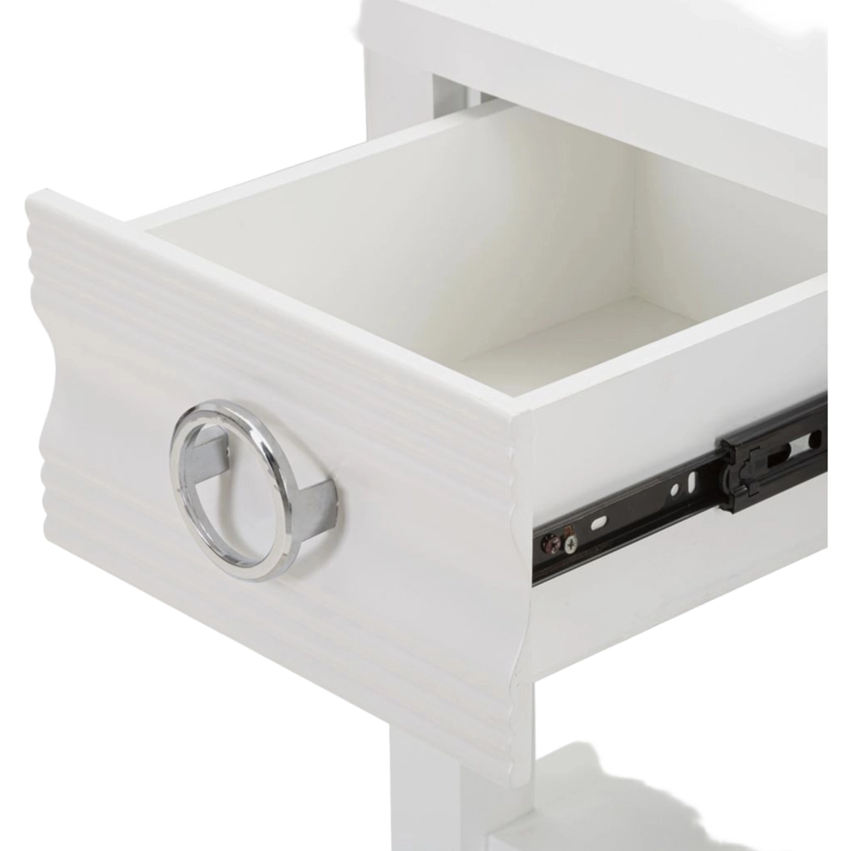 Shine Wooden Bedside Table with Drawer and Shelf - Mauro Ferretti — 7