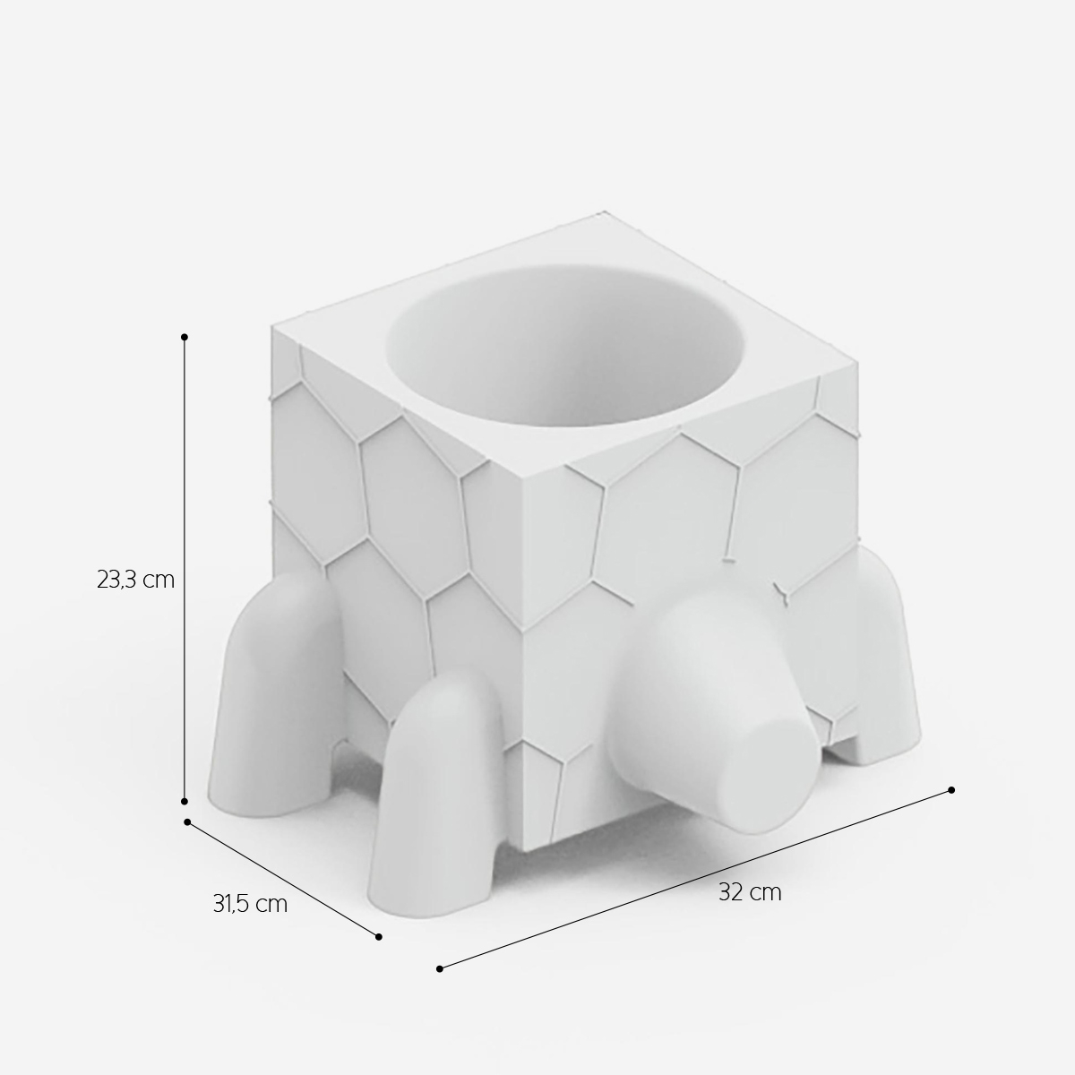 LYXO Ruga Turtle Shaped Outdoor Planter in Polietilene — 4