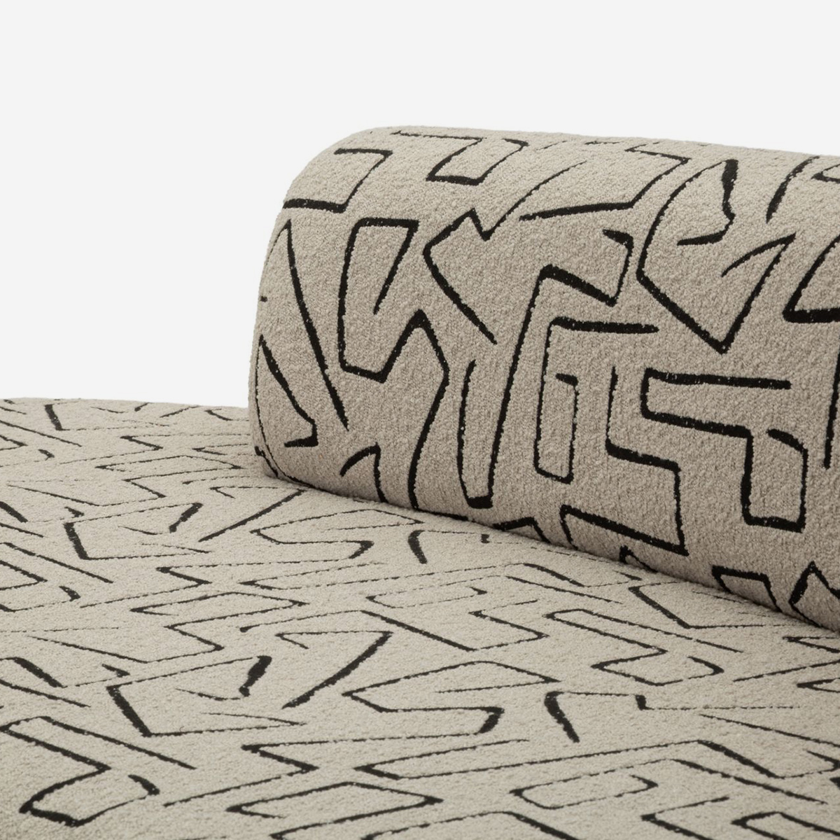 Modern Curved 2-Seater Sofa in Poliestere Nairobi Mauro Ferretti — 3