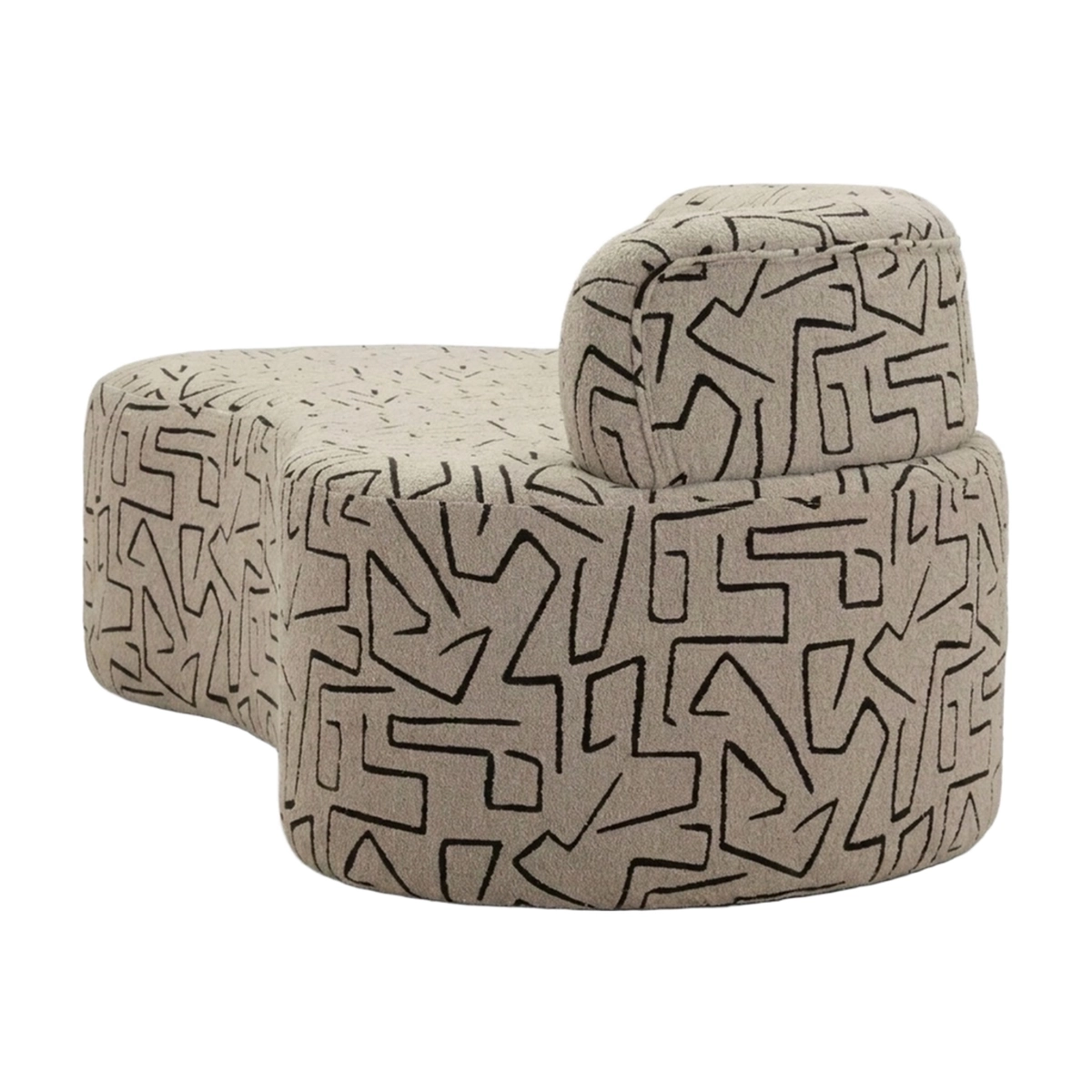 Modern Curved 2-Seater Sofa in Poliestere Nairobi Mauro Ferretti — 9