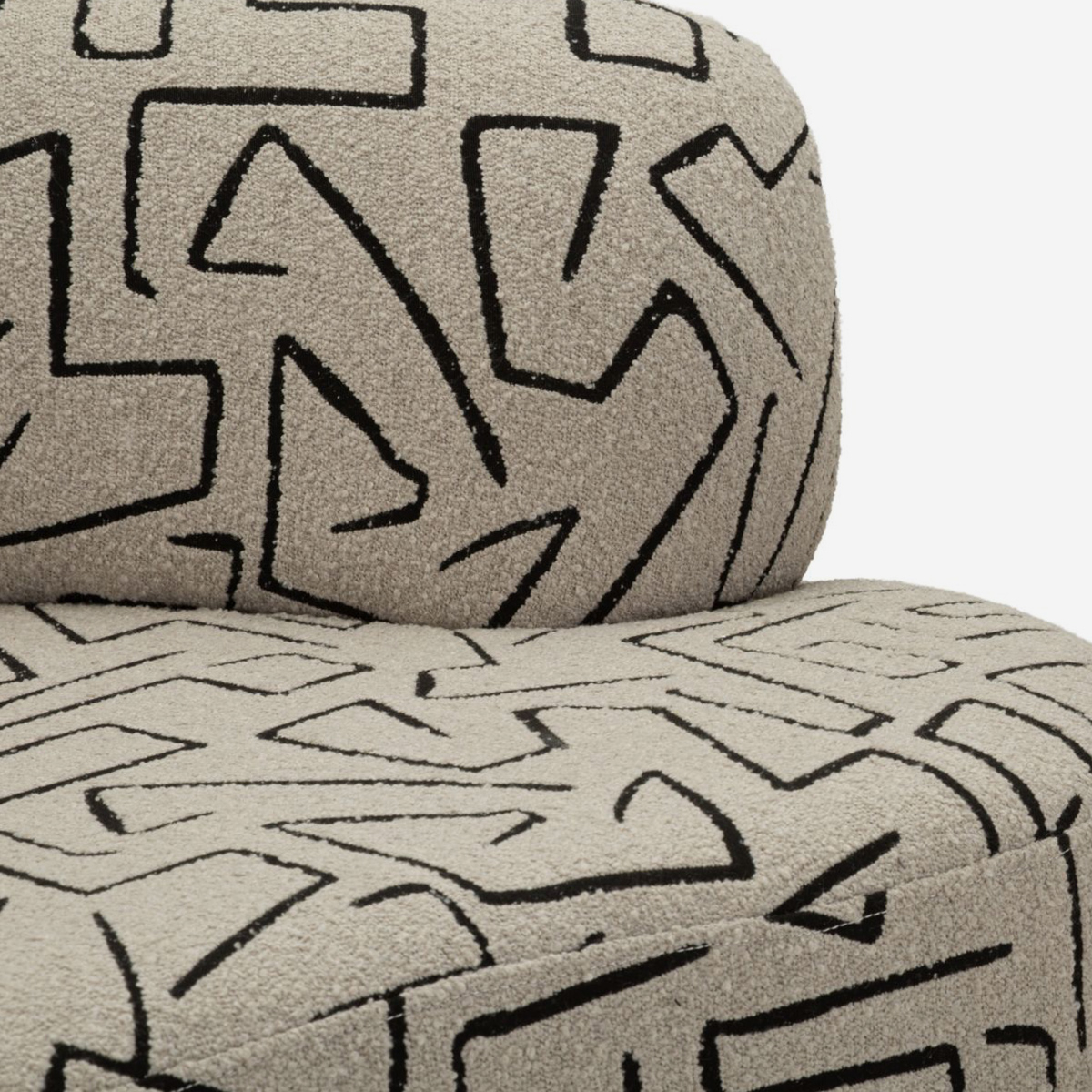 Modern Curved 2-Seater Sofa in Poliestere Nairobi Mauro Ferretti — 4