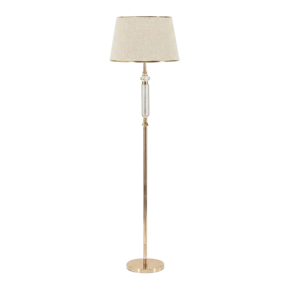 Praga Classic Floor Lamp in Metal and Fabric — 1