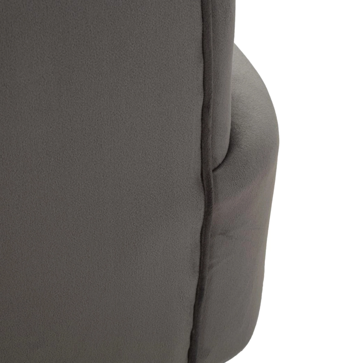 Modern Velvet Armchair with Cushion Silvery Mauro Ferretti — 8