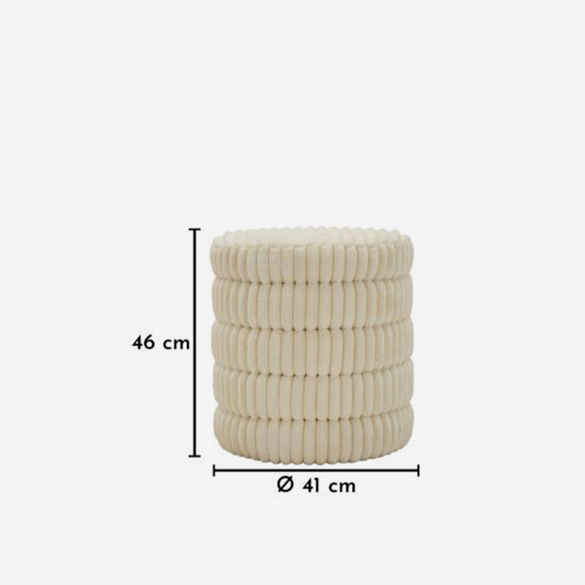 Round Padded Design Pouffe Goteborg Levels Mauro Ferretti — 3