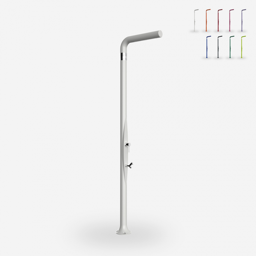 Modern design outdoor shower with mixer and foot wash Arkema Design Funny Yang T225 — 1