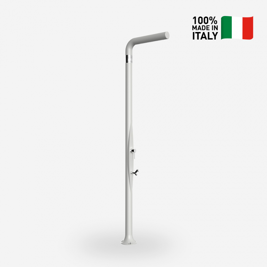 Modern design outdoor shower with mixer and foot wash Arkema Design Funny Yang T225 — 2