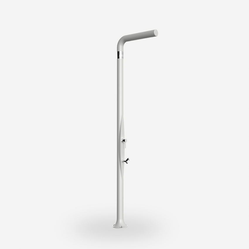 Modern design outdoor shower with mixer and foot wash Arkema Design Funny Yang T225 — 3