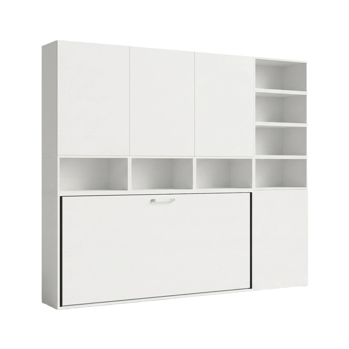 Kando E Itamoby Horizontal Murphy Bed with Storage and Bookshelf — 7