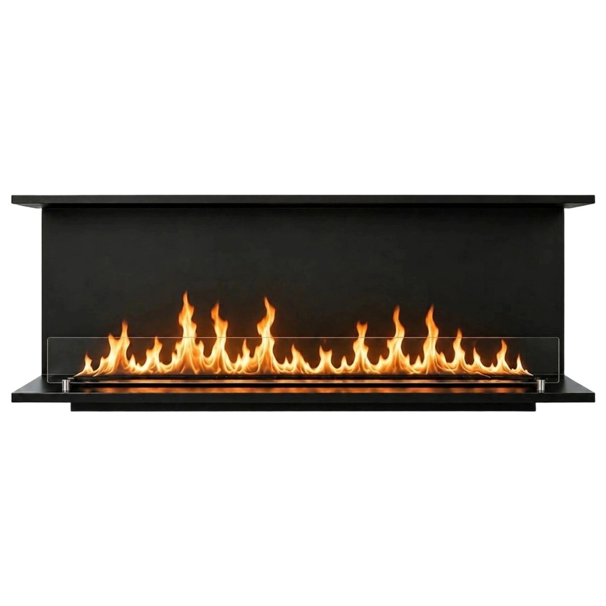 Divina Fire Giove150 Topline 3-Sided Built-in Bioethanol Fireplace — 1