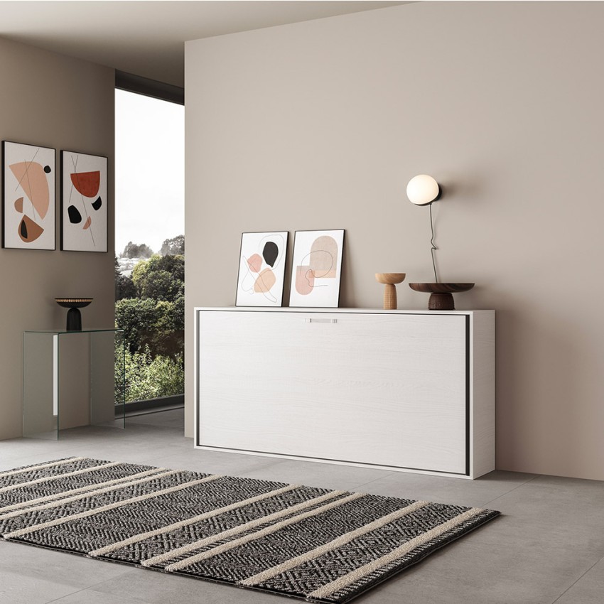 Kando BF horizontal single wall bed white 85x185cm Itamoby — 3