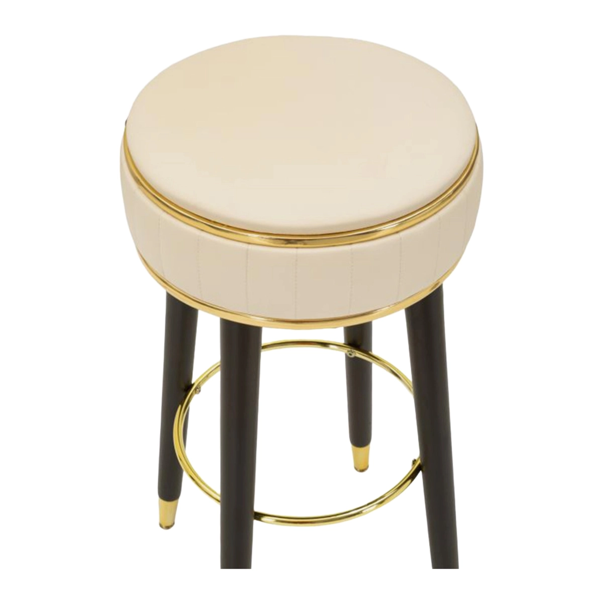 London Padded Bar Stool in PU and Metal — 3