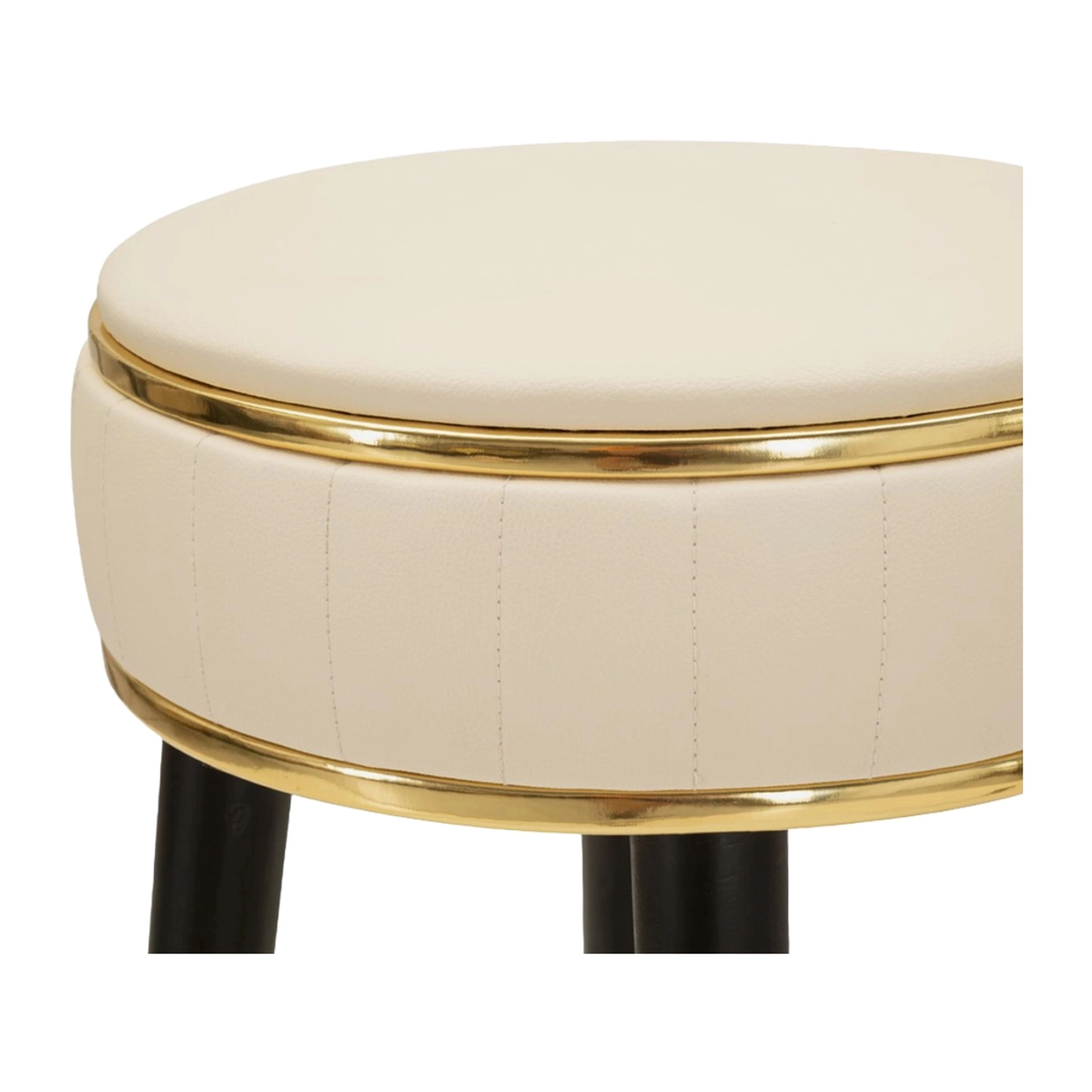 London Padded Bar Stool in PU and Metal — 4