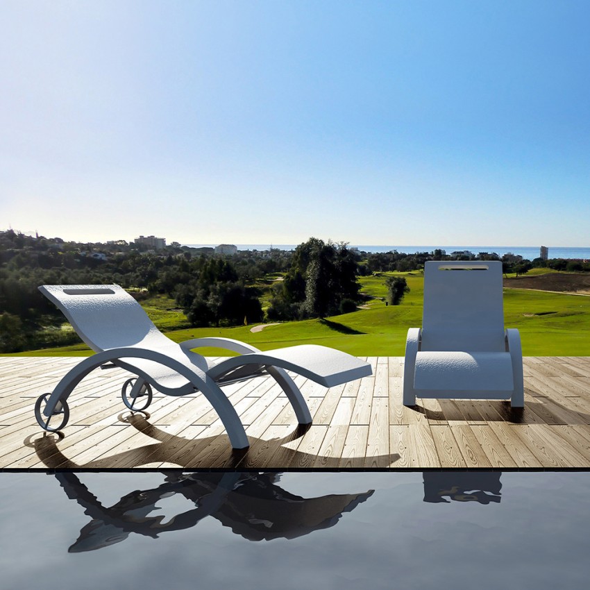 Arkema Design S910 base with wheels and armrests for Serendipity lounger — 2