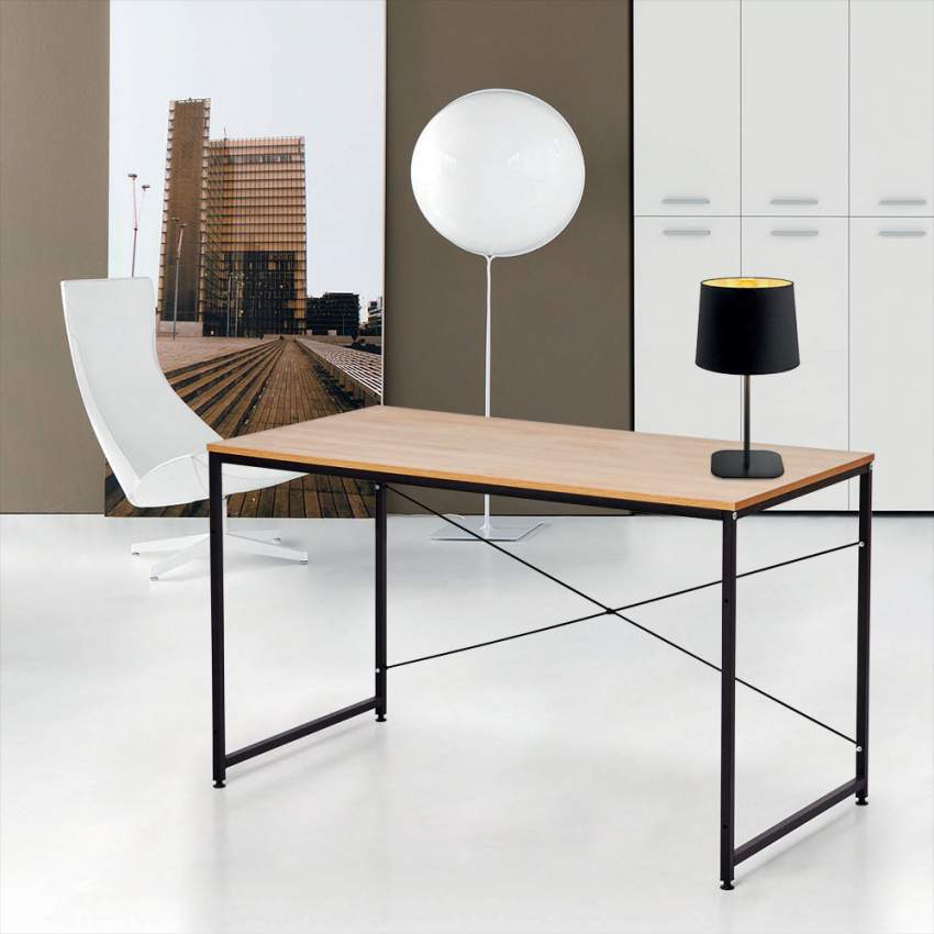 Desk Scrivania Industriale 180x60 Wootop XL Wood Metal Office24 — 3