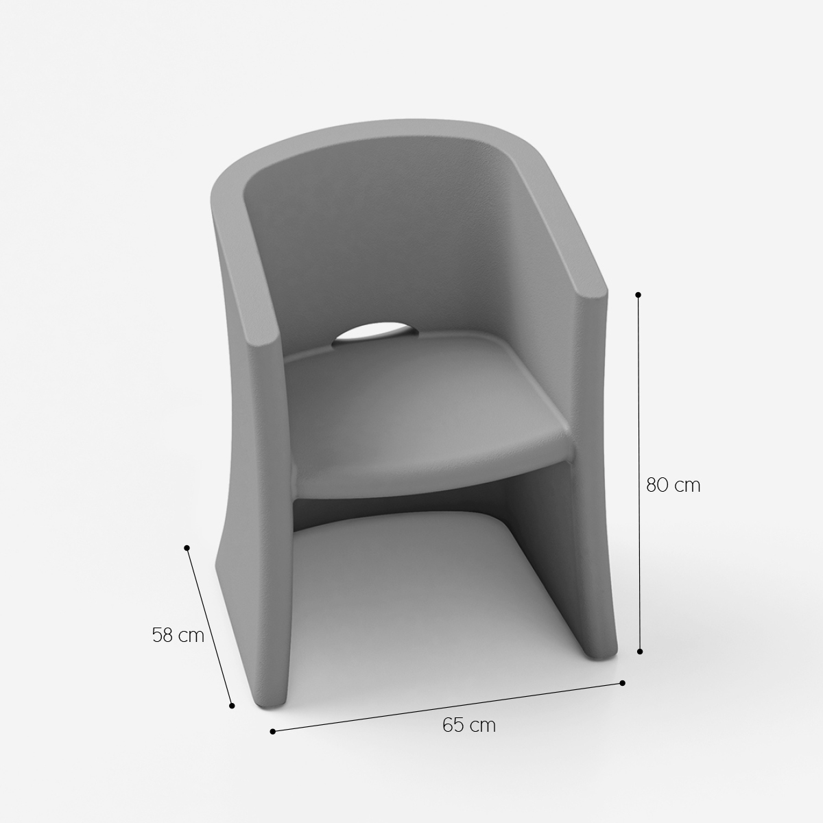 LYXO Breeze Outdoor Polyethylene Tub Armchair — 3