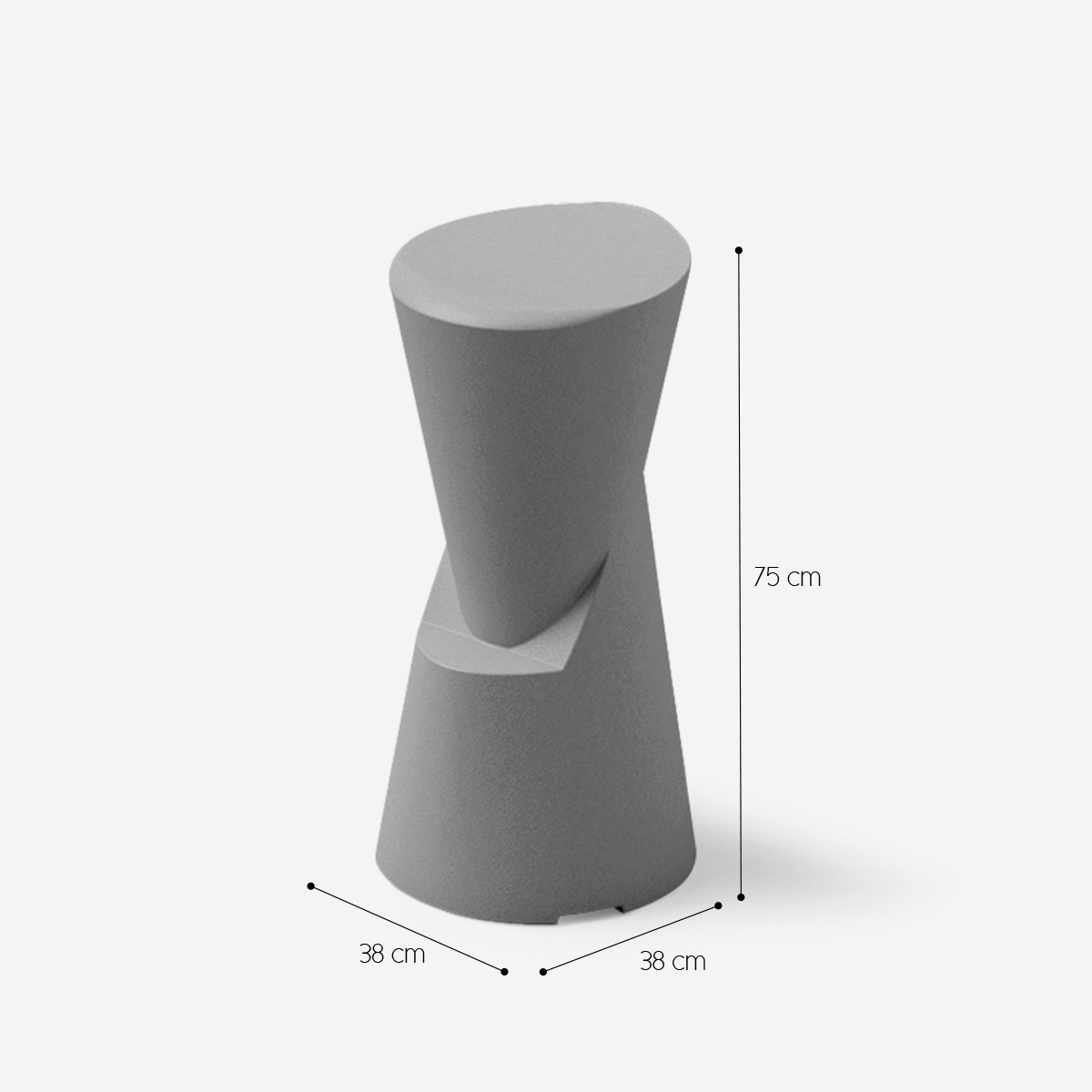 Indoor & Outdoor Polyethylene Bar Stool LYXO Dot — 4