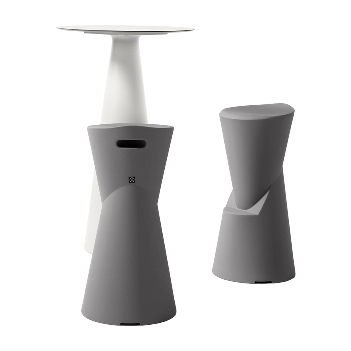Indoor & Outdoor Polyethylene Bar Stool LYXO Dot — 3