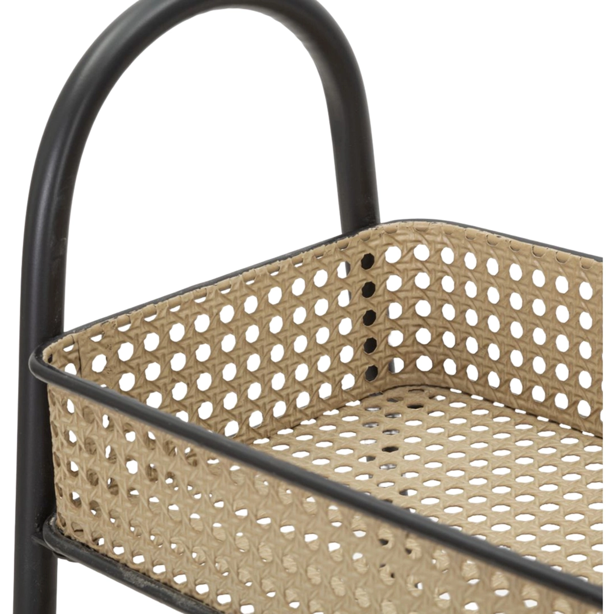 Fuji 3-Tier Metal Serving Trolley with Wheels — 7