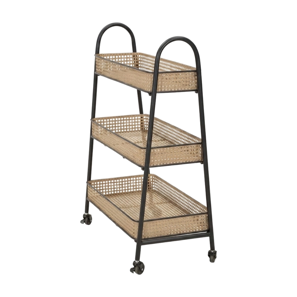 Fuji 3-Tier Metal Serving Trolley with Wheels — 5