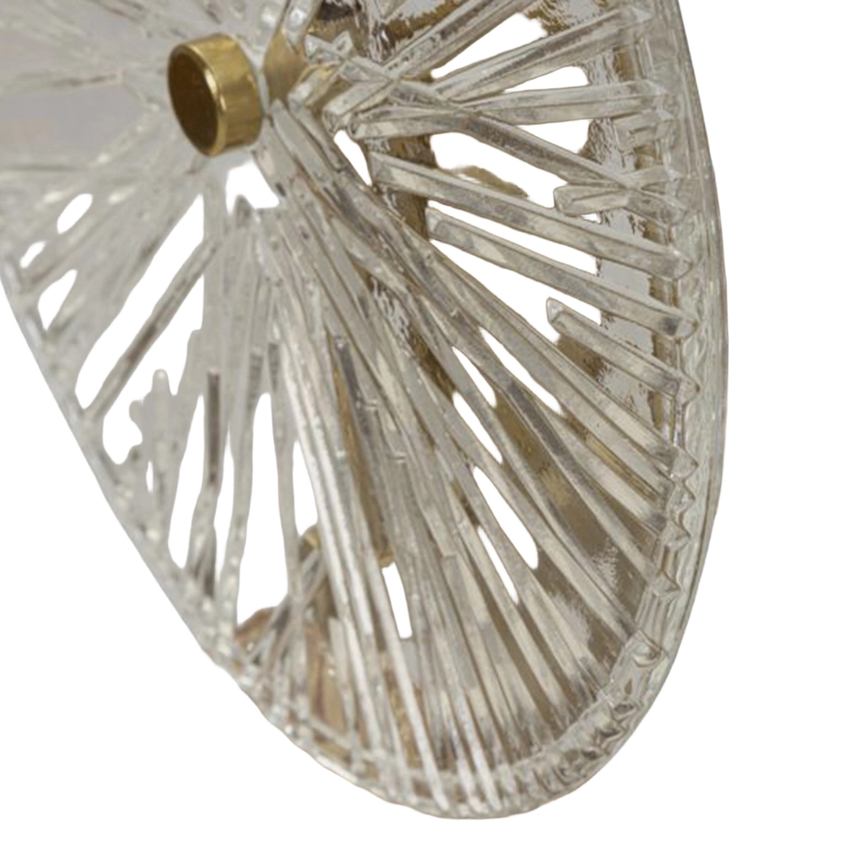 Sunrise Wall Lamp in Iron and Textured Vetro Mauro Ferretti — 6