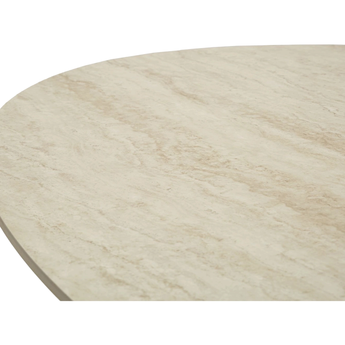 Oval Dining Table 180x90 cm in MDF and Iron Space — 5