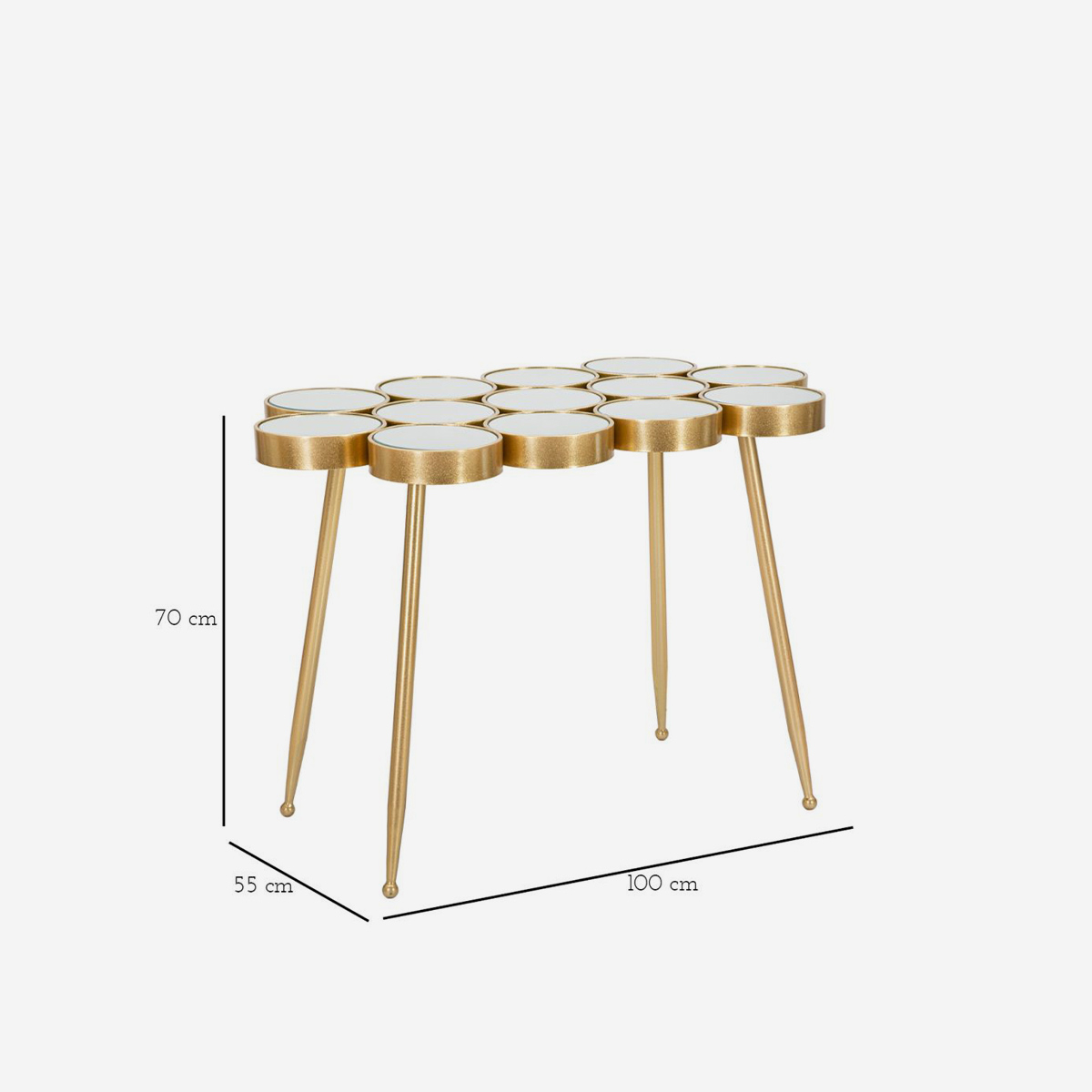 Buttle Coffee Table in Metallo and Mirrored Glass Mauro Ferretti — 3