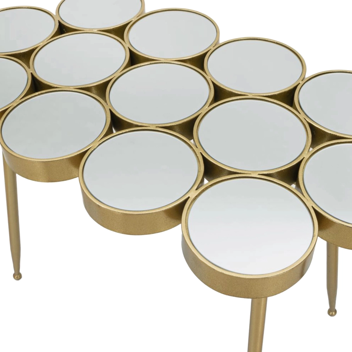 Buttle Coffee Table in Metallo and Mirrored Glass Mauro Ferretti — 5