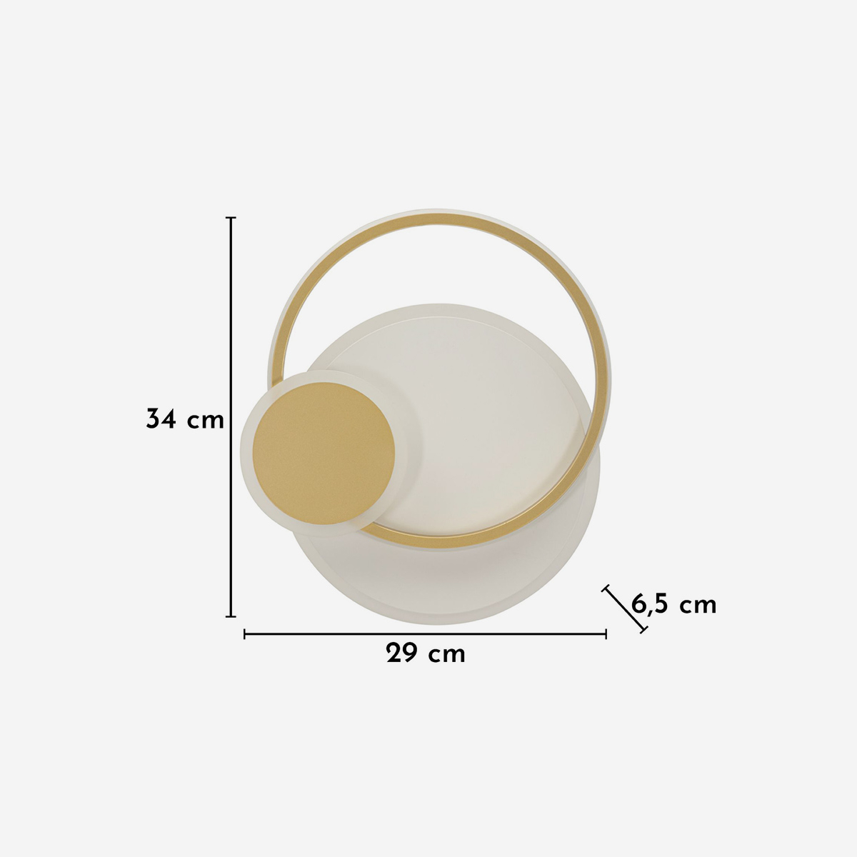 Dish Modern 3 Colour Temperature LED Wall Light — 3