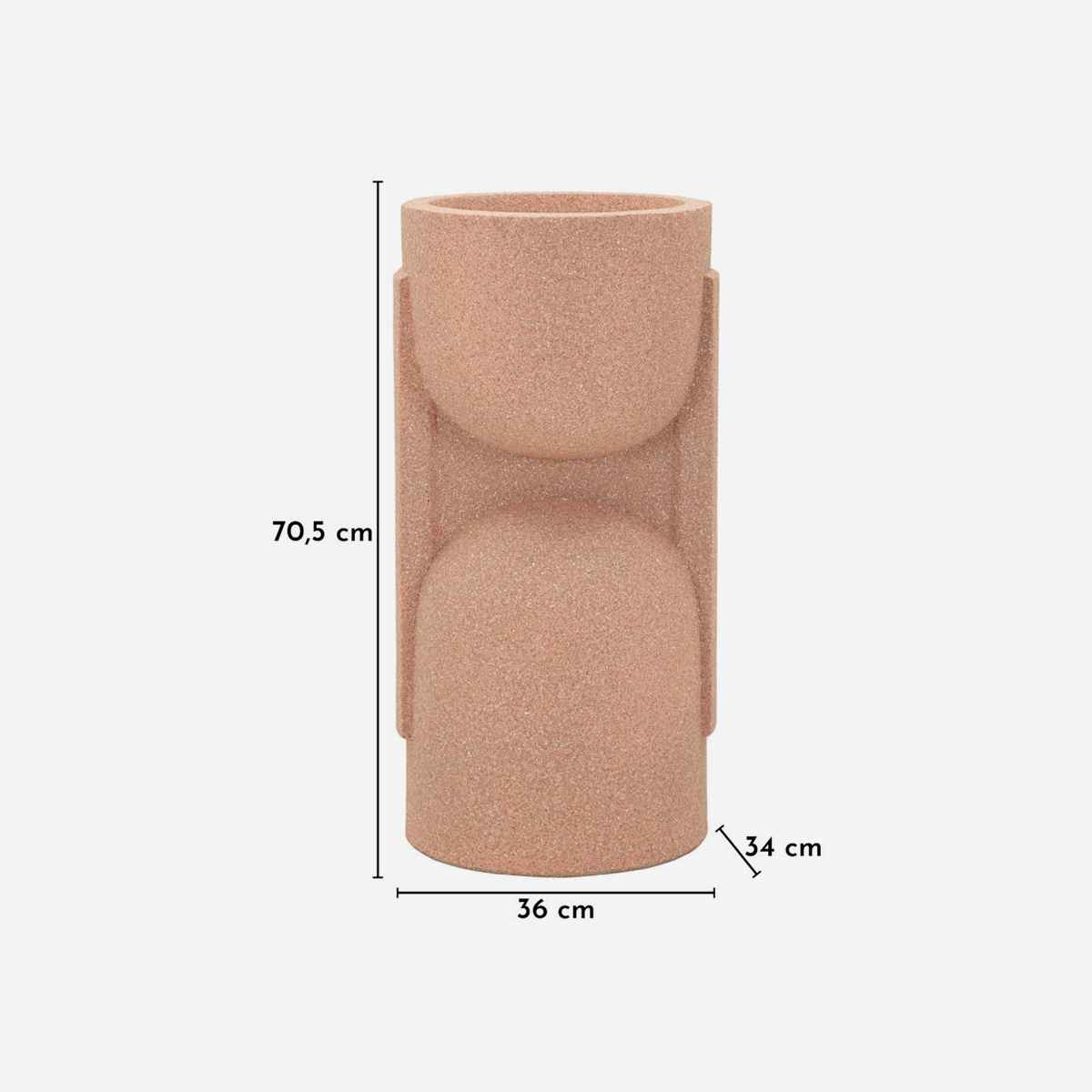 Outdoor Floor Planter in Polyresin Nui 70 — 5