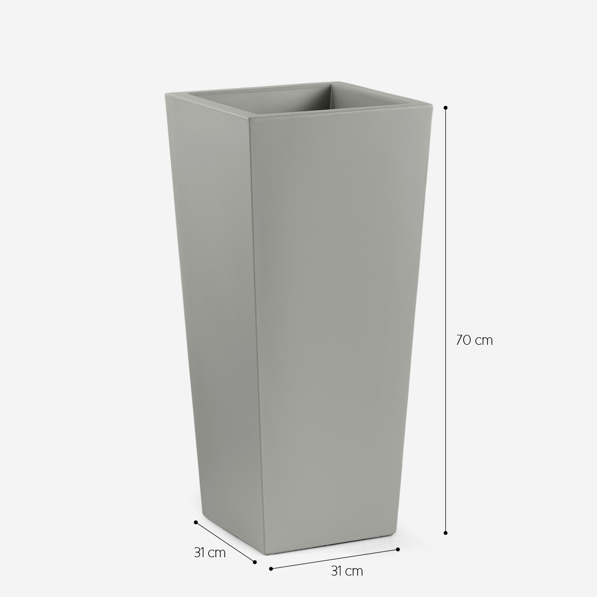 LYXO Gaia 70 Outdoor LED Illuminated Planter in Polietilene — 3