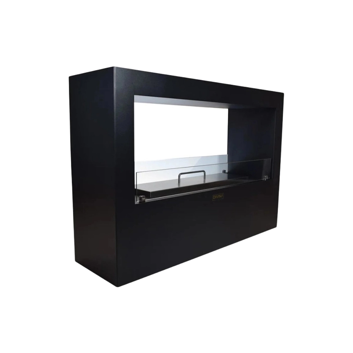 Modern Freestanding Bioethanol Fireplace 100x30x70cm Divina Fire Giotto S — 3