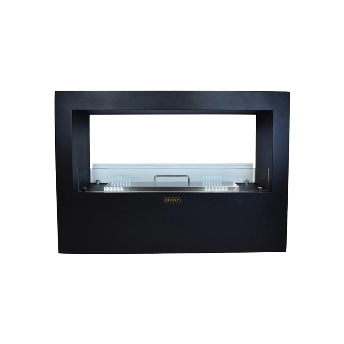Modern Freestanding Bioethanol Fireplace 100x30x70cm Divina Fire Giotto S — 6