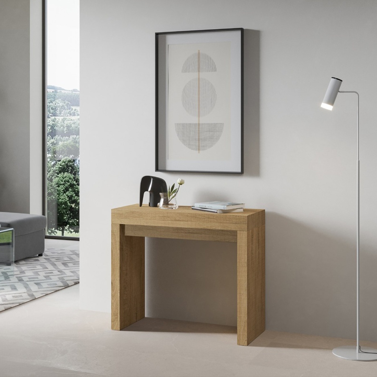 Extendable Wooden Console Table 90x40-196 Roxell Small — 2