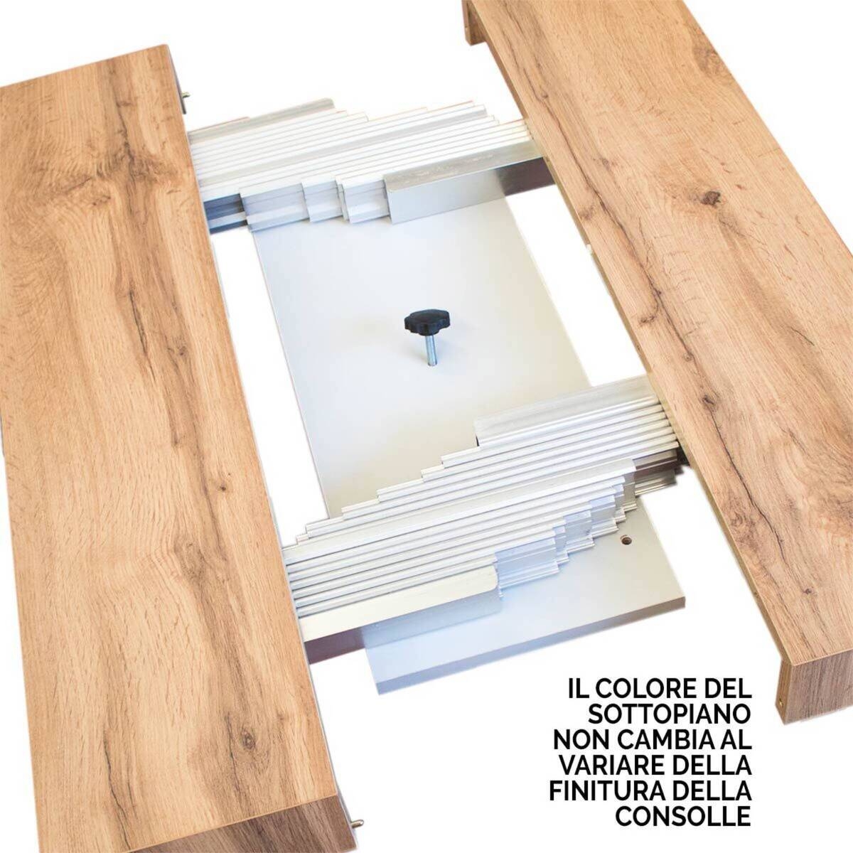 Extendable Wooden Console Table 90x40-196 Roxell Small — 4