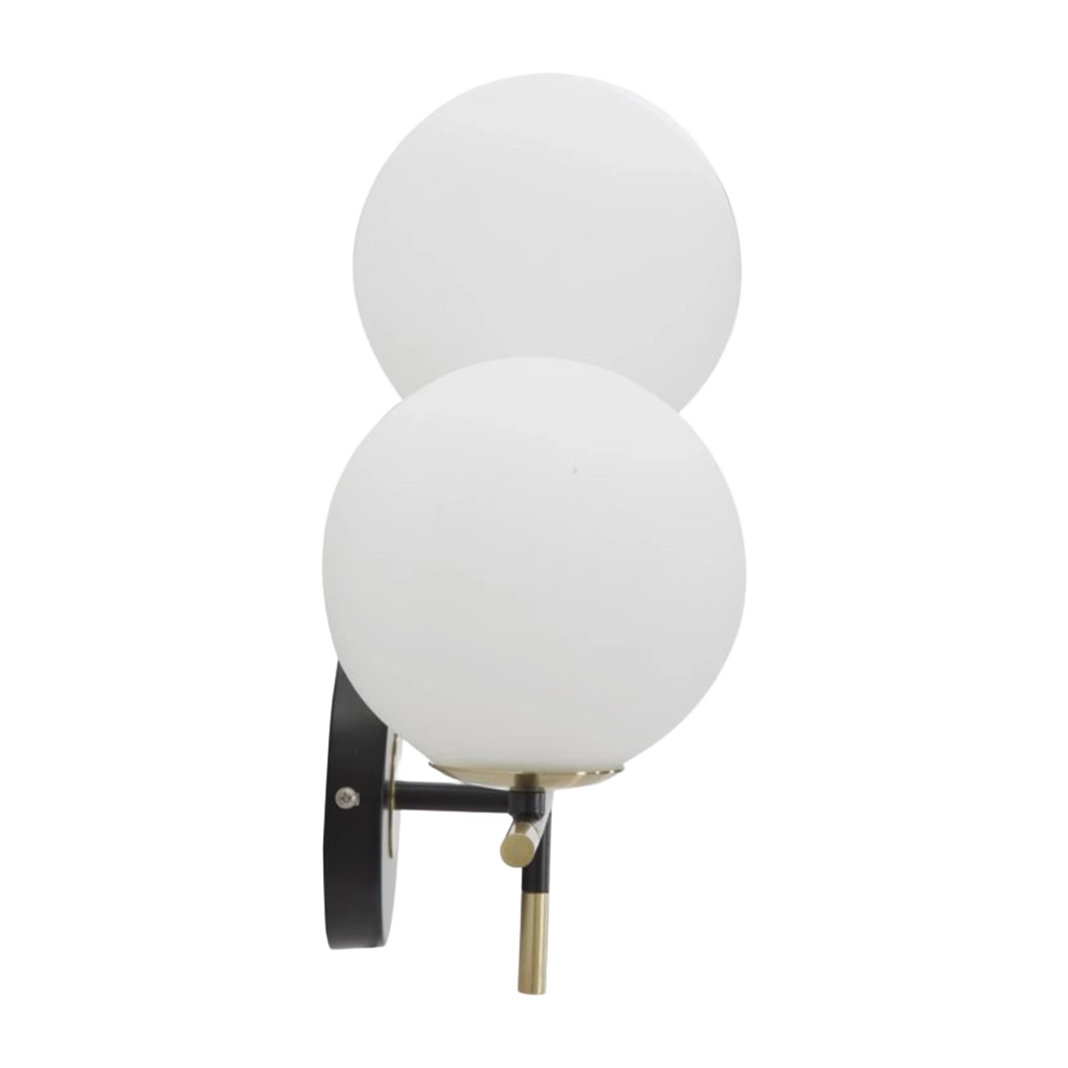 Darky Double 2-Light Wall Sconce in Metal and Vetro — 4