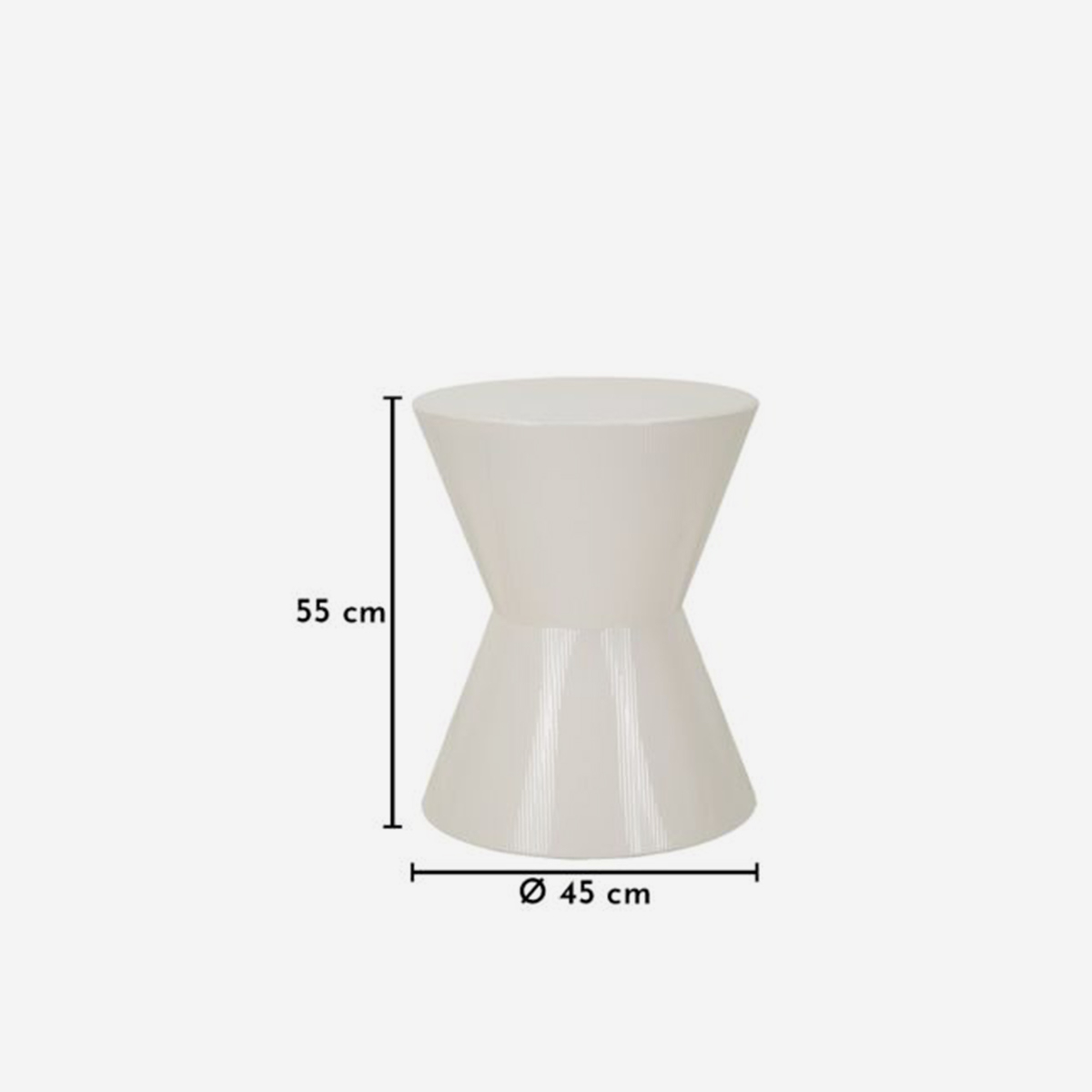 Oyo Hourglass Metal Coffee Table — 4