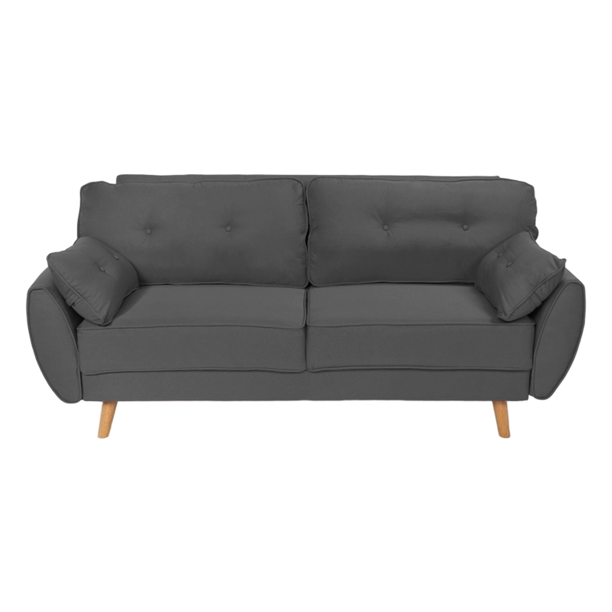 3 Seater Clic Clac Fabric Sofa Bed Scandinavian Fortaleza Modus Sofà — 3
