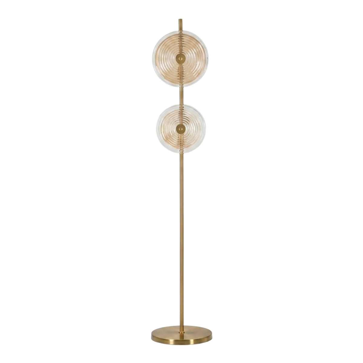 Mauro Ferretti Venice 2 Light Floor Lamp in Iron and Vetro — 1